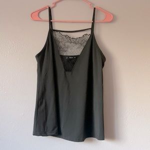 Set of Two SHEIN Lace Front Spaghetti Strap Tank Tops